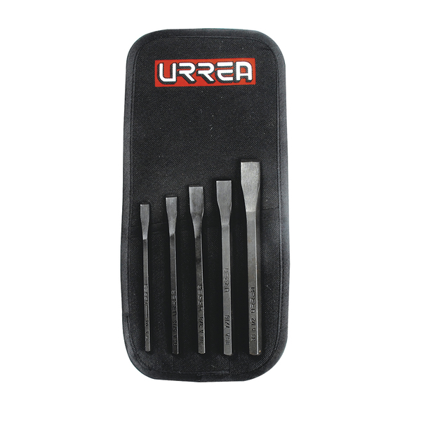 Urrea Cold cut Chisel Set, 5Pc 1/4"-1/2" 86C